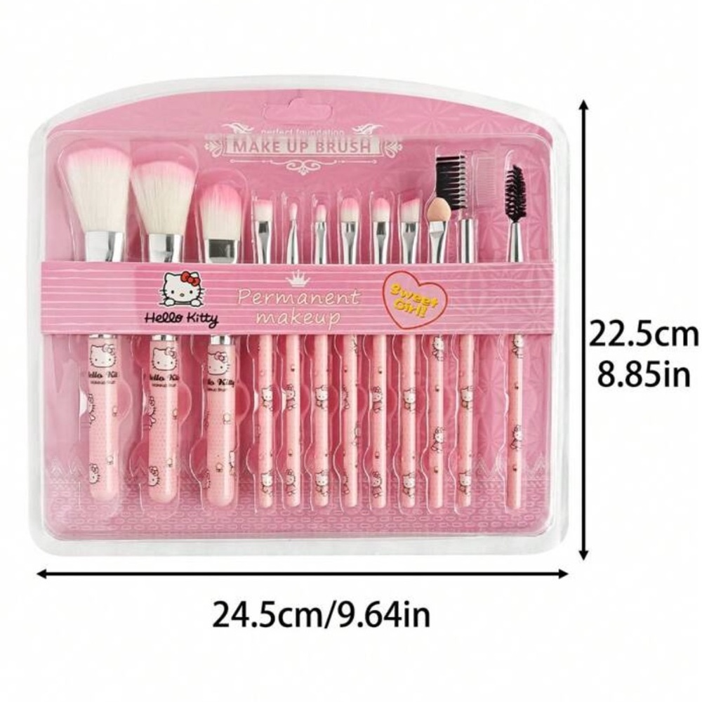 Hello Kitty makeup brush set! 12pc full face set! - Picture 8 of 8